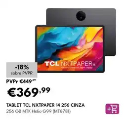 Radio Popular tablet tcl nxtpaper 14 256 cinza promoção