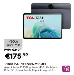 Radio Popular tablet tcl tab 11 gen2 wifi 256 promoção