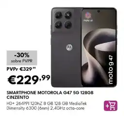 Radio Popular smartphone motorola g47 5g 128gb cinzento promoção