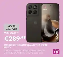 Radio Popular smartphone motorola g77 5g 512gb preto promoção