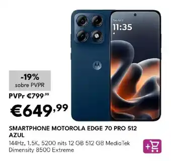 Smartphone motorola edge 70 pro 512 azul
