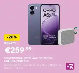 Radio Popular smartphone oppo a6x 5g 256gb + coluna portátil promoção