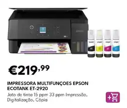 Radio Popular Impressora multifunções epson ecotank et-2920 promoção