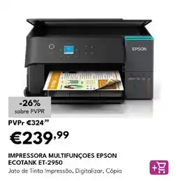 Radio Popular impressora multifunções epson ecotank et-2950 promoção