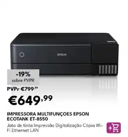 Radio Popular Impressora multifunções epson ecotank et-8550 promoção