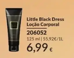 Avon little black dress loção corporal promoção