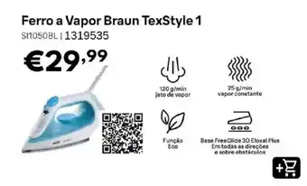 Ferro a vapor braun texstyle 1