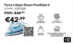 Radio Popular Ferro a vapor braun freestyle 3 promoção