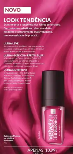 Avon Avon ultra colour velvety mousse blur matte promoção