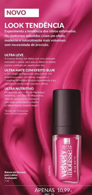 Avon ultra colour velvety mousse blur matte