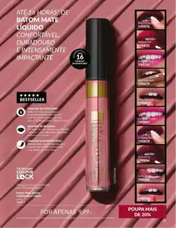 Avon Avon power stay batom liquido para labios promoção