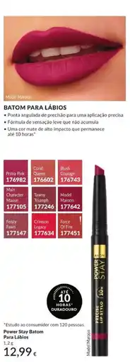 Avon Avon power stay batom para lábios promoção
