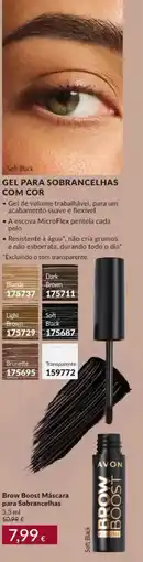 Avon Avon brow boost máscara para sobrancelhas promoção