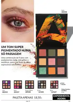 Avon Paleta sombra de olhos promoção