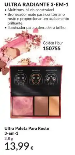 Avon ultra paleta para rosto 3-em-1 promoção