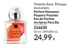 Avon perfect nonsense peppery peaches promoção