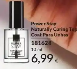 Avon Power Stay Naturally Curing Top Coat Para Unhas promoção