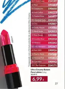 Avon Avon ultra creamy batom promoção