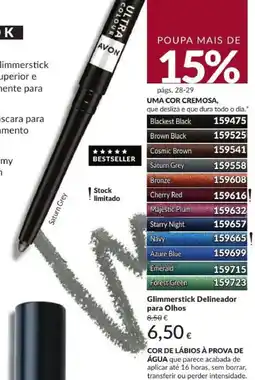 Avon Glimmerstick delineador para olhos promoção