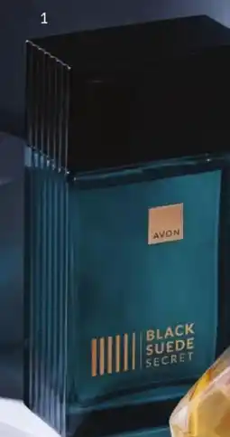 Avon black suede secret eau de toilette em spray para ele promoção