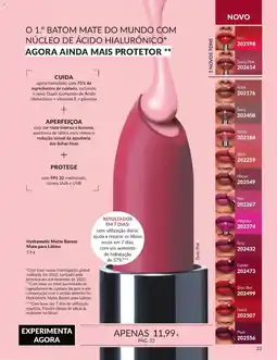 Avon Hydramatic Matte Batom Mate para Lábios promoção