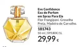 Avon eve confidence eau de parfum em spray para ela promoção