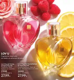 Avon Avon lov u eau de parfum em spray para ela promoção