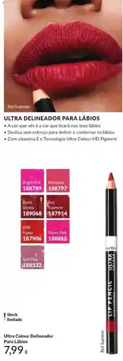 Avon ultra colour delineador para lábios promoção