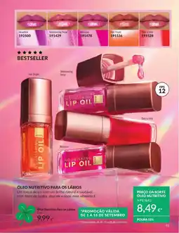Avon Óleo nutritivo para os lábios avon promoção