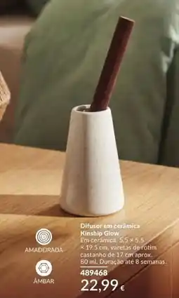 Avon difusor em cerâmica kinship glow promoção