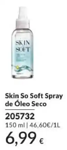 Avon skin soft spray de óleo seco promoção