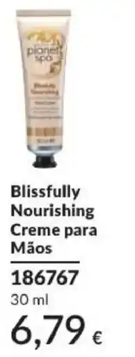 Avon planet spa Blissfully Nourishing Creme para Mãos promoção