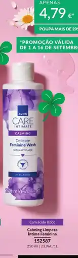 Avon Avon care intimate calming limpeza íntima feminina promoção