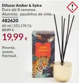 Avon Difusor amber & spice promoção