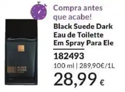 Avon black suede dark eau de toilette em spray para ele promoção