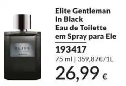 Avon elite gentleman in black eau de toilette em spray para ele promoção