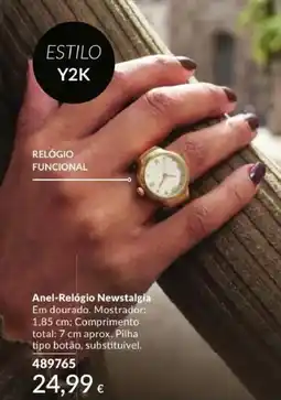 Avon Anel-Relógio Newstalgia promoção