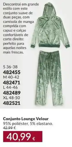 Avon Conjunto Lounge Velour promoção
