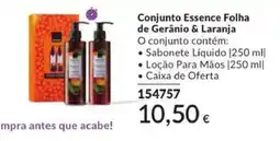 Avon Conjunto Essence Folha de Gerânio & Laranja promoção