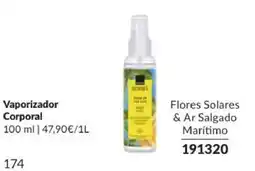Avon Senses vaporizador corporal flores solares & ar salgado marítimo promoção