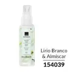 Avon Senses bruma facial lírio branco & almíscar promoção