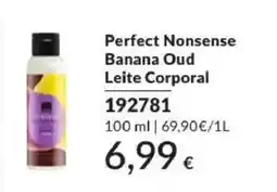 Avon perfect nonsense banana oud leite corporal promoção