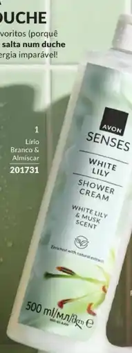 Avon Avon senses white lily shower cream promoção