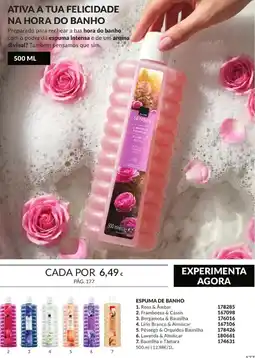 Avon Avon senses espuma de banho promoção