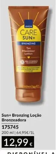 Avon Avon sun+ bronzing loção bronzeadora promoção
