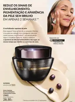 Avon Anew supreme nourish & brighten creme de dia e noite promoção