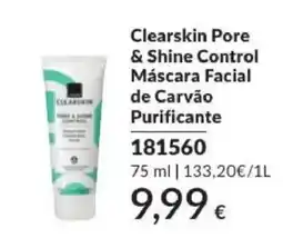 Avon Clearskin máscara facial de carvão purificante promoção