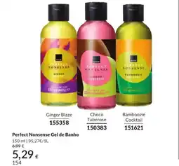 Avon Perfect nonsense gel de banho promoção