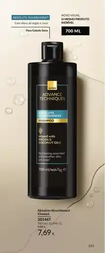Avon Avon advance techniques absolute nourishment shampoo promoção