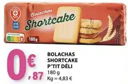 E.Leclerc Bolachas shortcake p'tit déli promoção